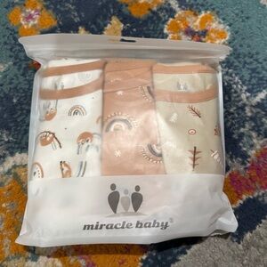 Miracle Baby Kids Pajamas Set - Cream, Pink, Tan